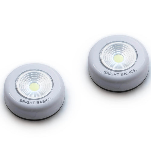 2-Pack: Bright Basics Ultra Thin Wireless LED Puck Lights by DailySale