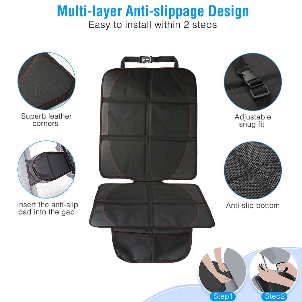 2-Pack: Car Seat Protector Cushion Mat Pad by DailySale