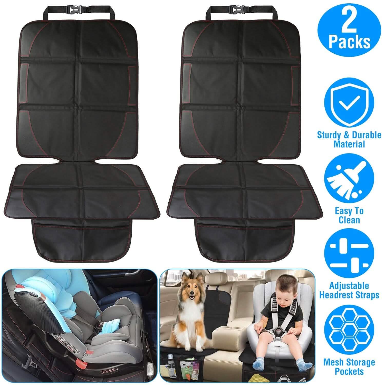2-Pack: Car Seat Protector Cushion Mat Pad by DailySale