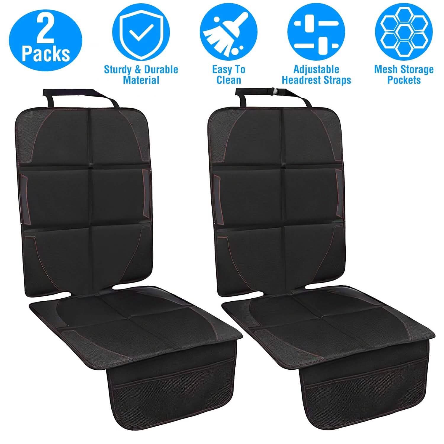 2-Pack: Car Seat Protector Cushion Mat Pad by DailySale