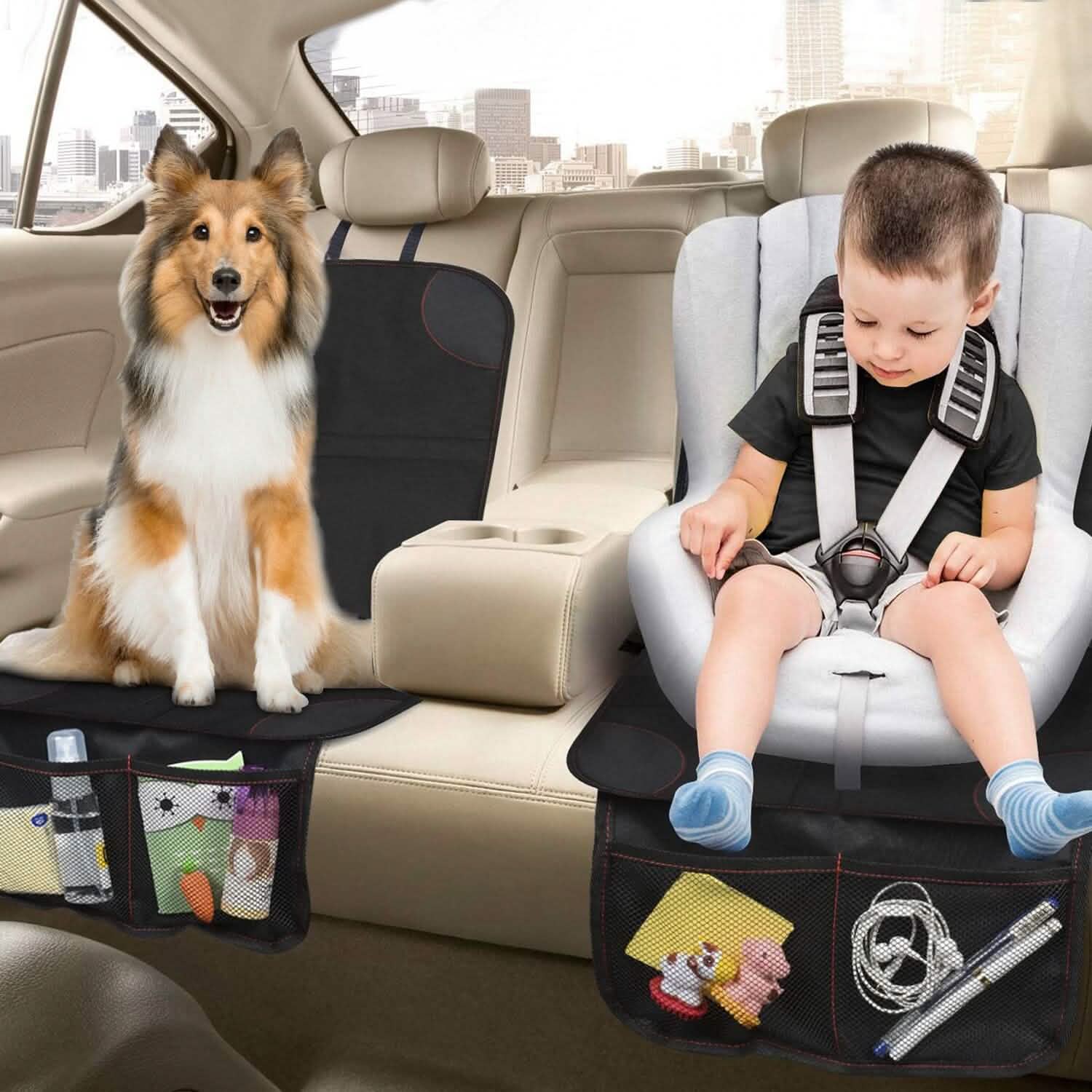 2-Pack: Car Seat Protector Cushion Mat Pad with Thick Padding by DailySale