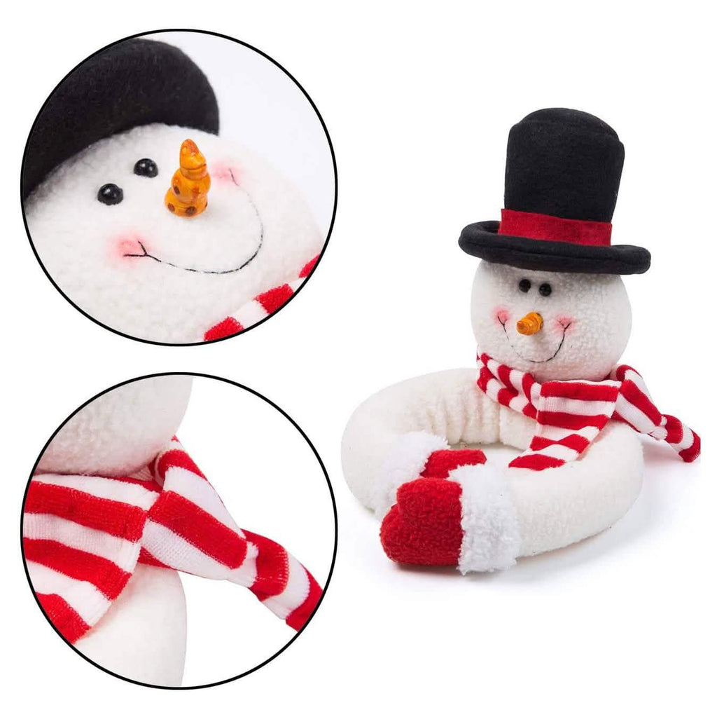 2-Pack: Christmas Curtain Buckle Doll Santa & Snowman by DailySale