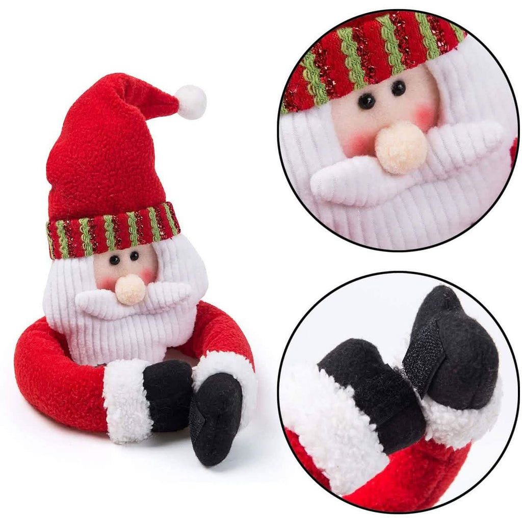 2-Pack: Christmas Curtain Buckle Doll Santa & Snowman by DailySale