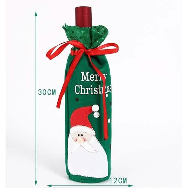 2-Pack: Christmas Decorations Red Wine Bag by DailySale