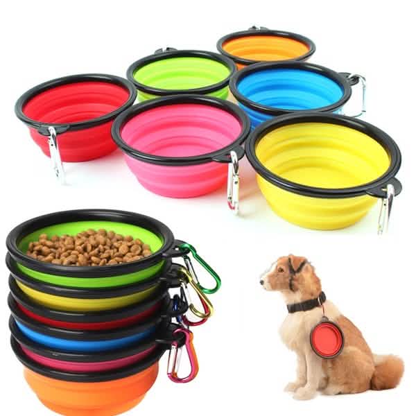 2-Pack: Collapsible Food Water Travel Bowl by DailySale