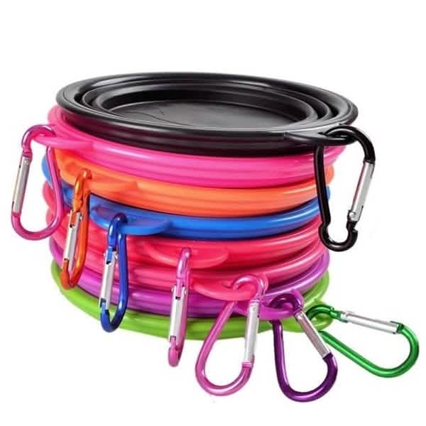 2-Pack: Collapsible Food Water Travel Bowl by DailySale