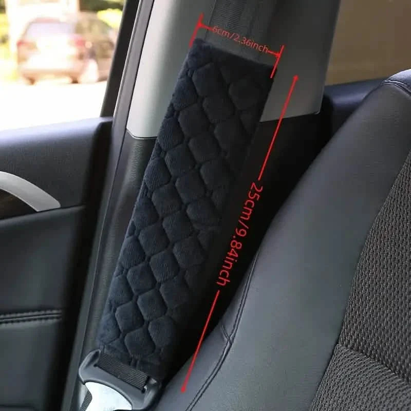 2-Pack: ComfortMax Padded Seat Belt Covers - Universal Fit by DailySale