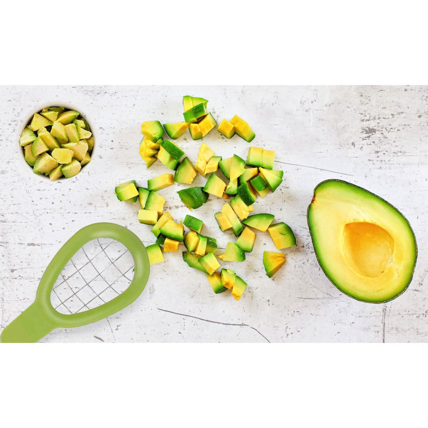 2-Pack: Complete Avocado Slicer Seed Remover Cubber Cutter by DailySale