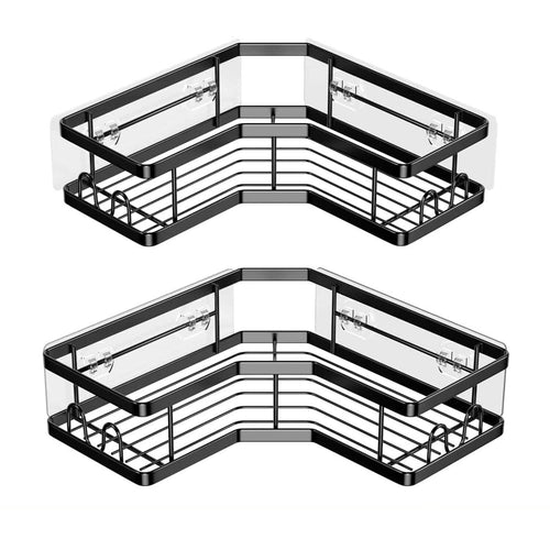 2-Pack: Corner Shower Caddy No Drilling Adhesive Shower Organizer by DailySale