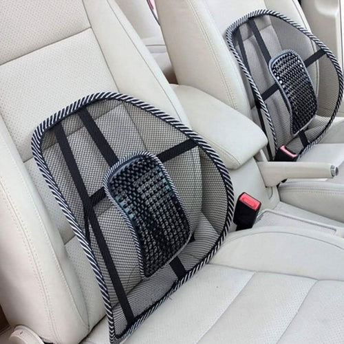 2-Pack: Curved Back-Massaging Lumbar Mesh Seat Supporter by DailySale