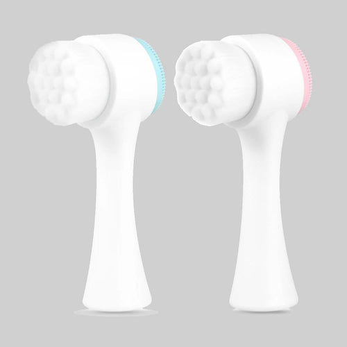 2-Pack: Dual Face Manual Facial Brush For Pore Cleansing And Exfoliating by DailySale