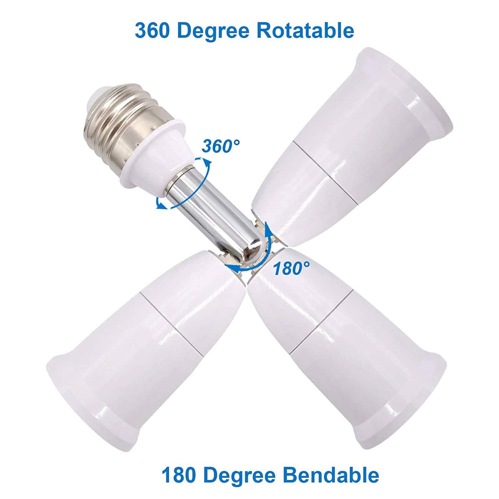 2-Pack: E26/E27 Lamp Holder Extender by DailySale
