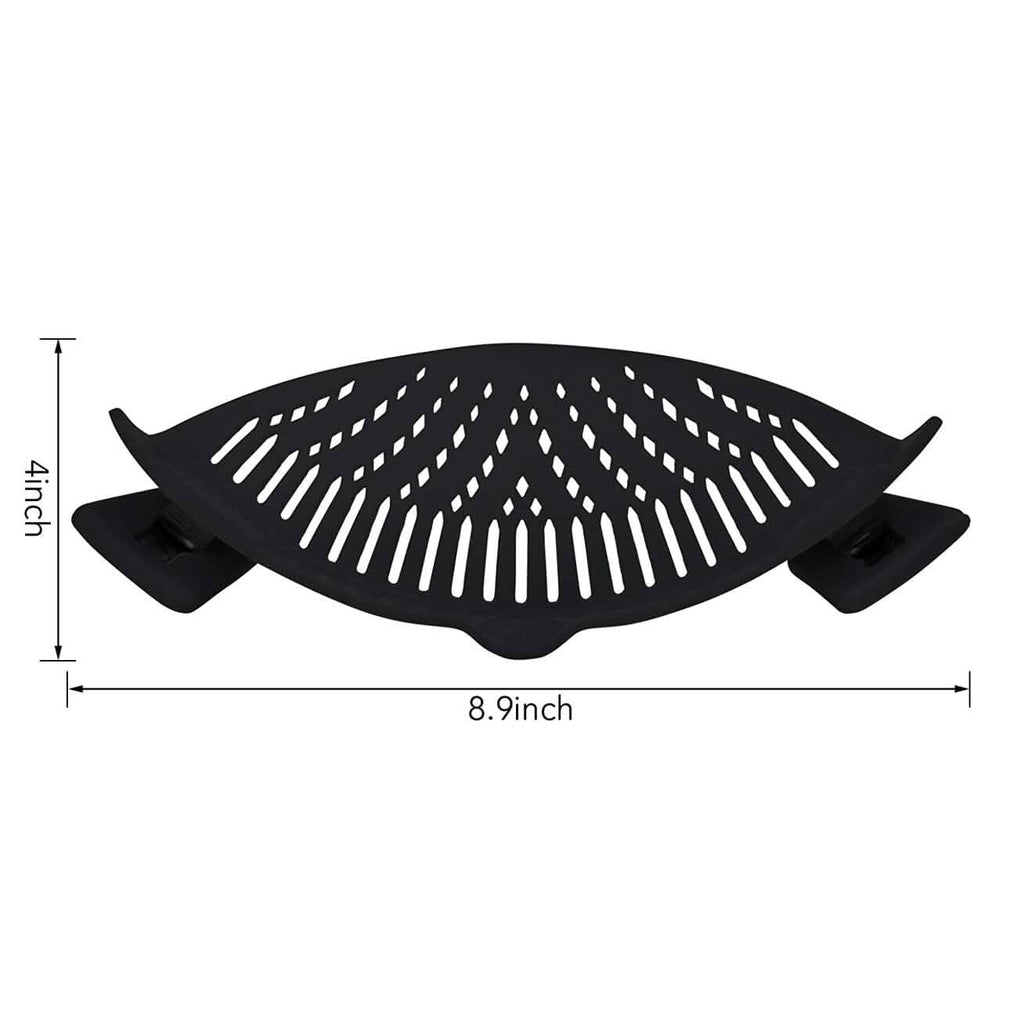 2-Pack: Easy Snap On Heat Resistance Silicone Kitchen Strainer by DailySale