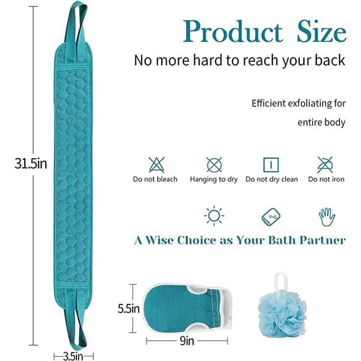 2-Pack: Exfoliating Body Scrubber Set by DailySale