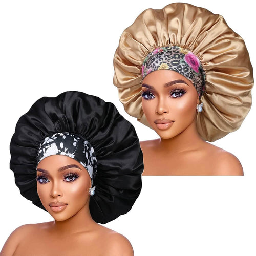 2-Pack: Extra Large Satin Bonnets for Sleeping by DailySale
