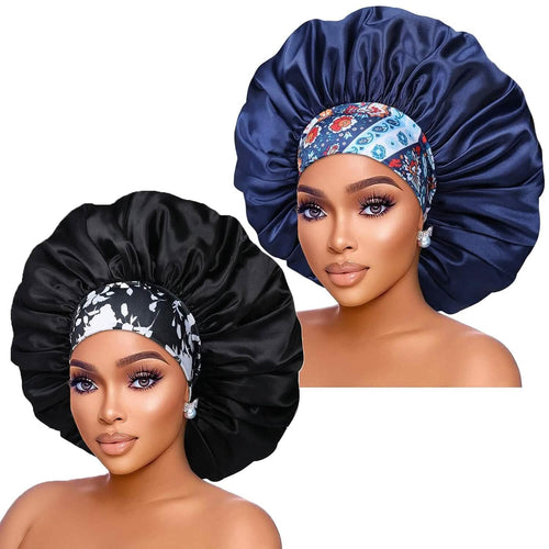 2-Pack: Extra Large Satin Bonnets for Sleeping by DailySale