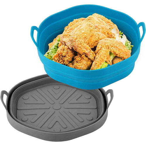 2-Pack: Foldable Silicone Air Fryer Liner by DailySale