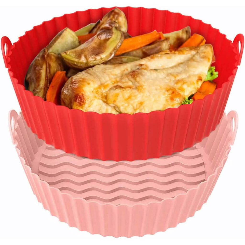 2-Pack: Foldable Silicone Air Fryer Liner by DailySale