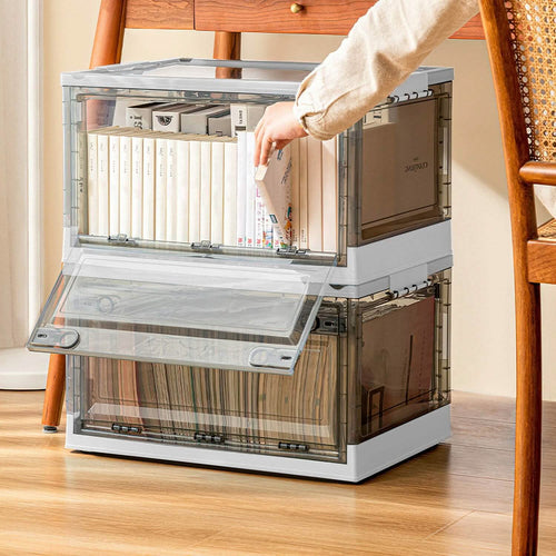 2-Pack: Foldable Storage Bins Collapsible Storage Box Organizer by DailySale