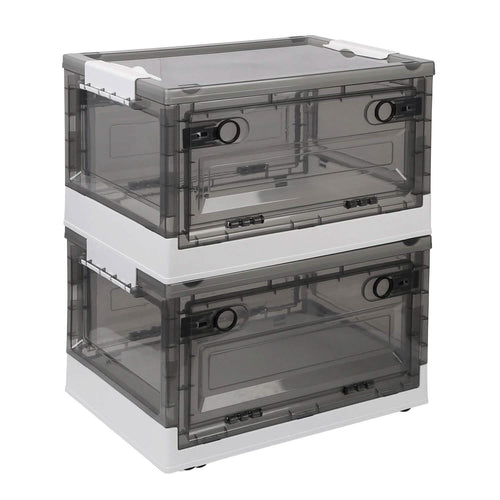 2-Pack: Foldable Storage Bins Collapsible Storage Box Organizer by DailySale
