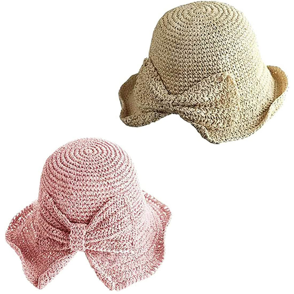 2-Pack: Foldable Wide Brim Floppy Straw Hat by DailySale