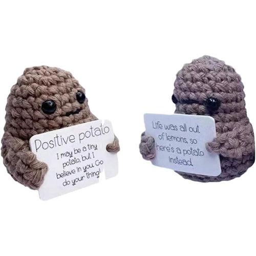 2-Pack: Funny Positive Potato Cute Wool Knitting Doll by DailySale