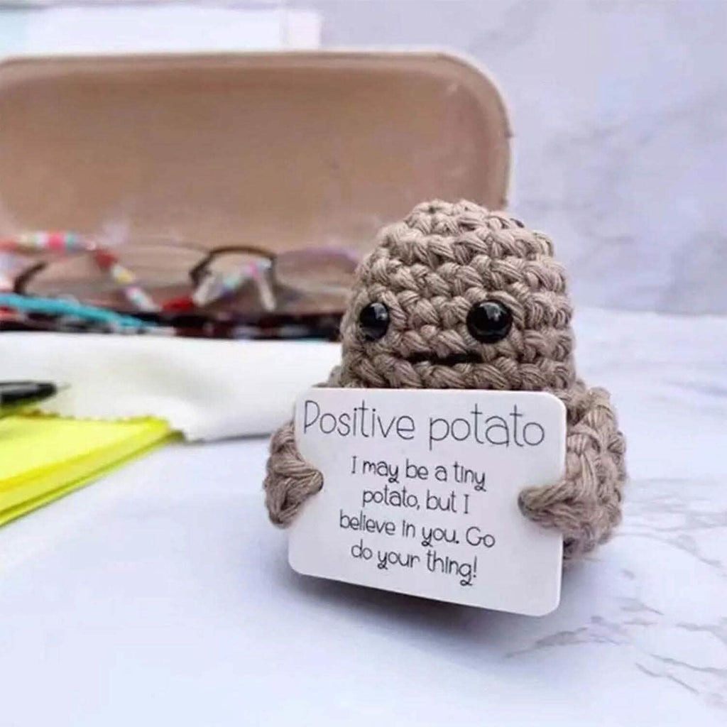 2-Pack: Funny Positive Potato Cute Wool Knitting Doll by DailySale