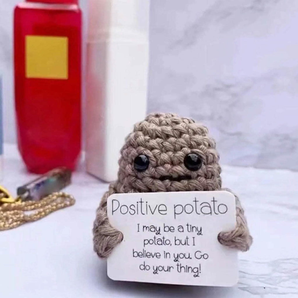 2-Pack: Funny Positive Potato Cute Wool Knitting Doll by DailySale