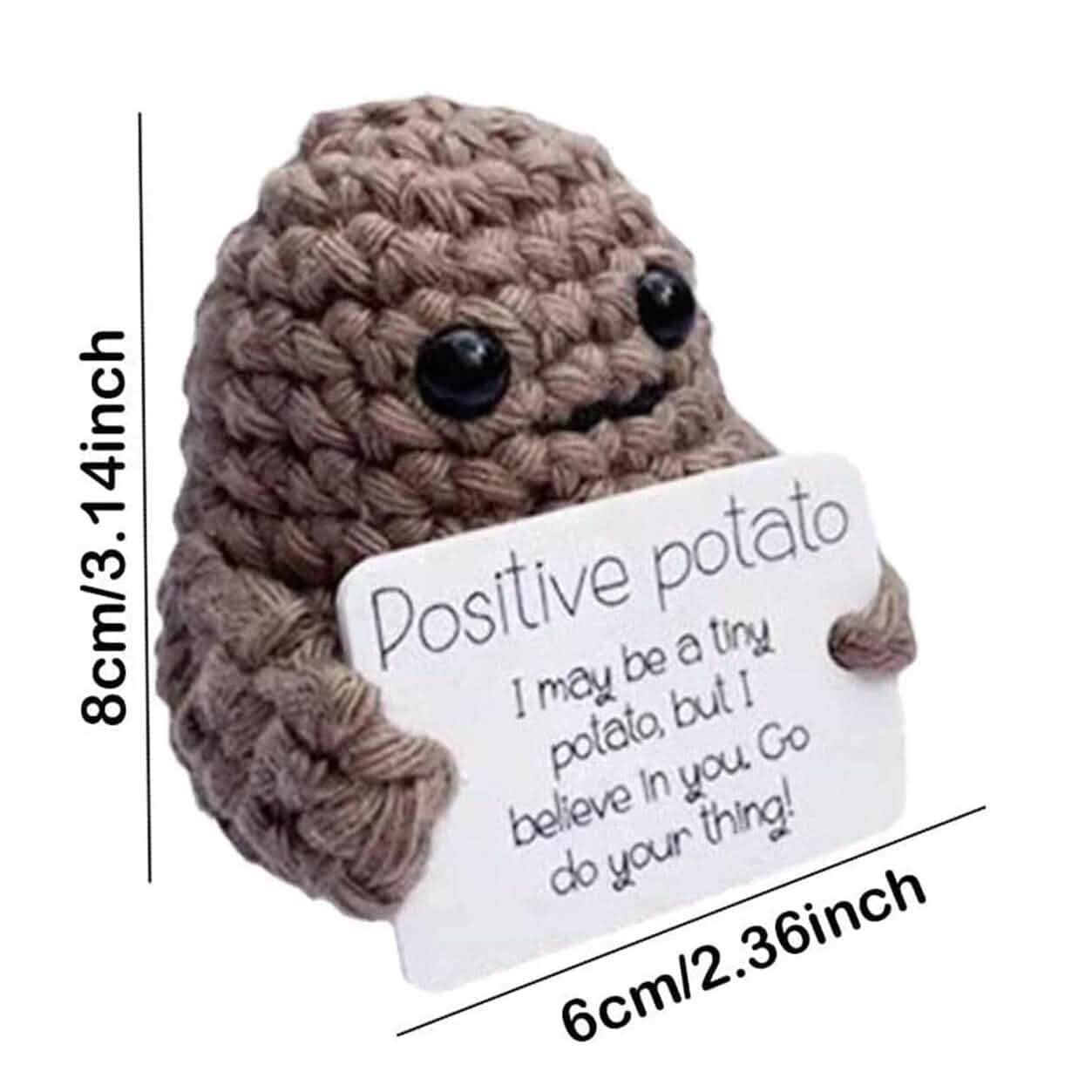 2-Pack: Funny Positive Potato Cute Wool Knitting Doll by DailySale
