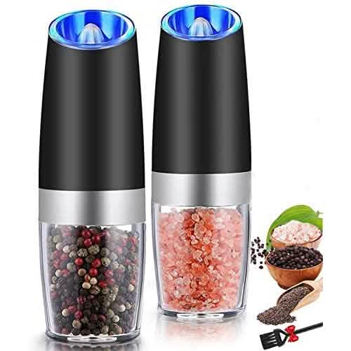 2-Pack: Gravity Electric Salt Pepper Grinder by DailySale