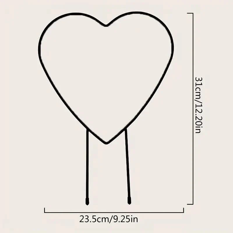 2-Pack: Heart-Shaped Plant Support Stake by DailySale