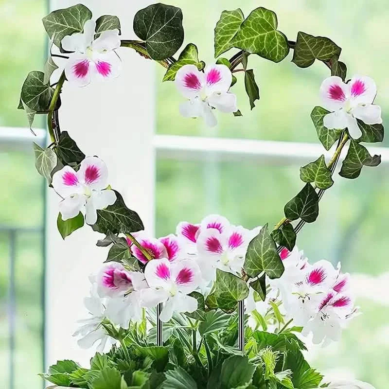 2-Pack: Heart-Shaped Plant Support Stake by DailySale