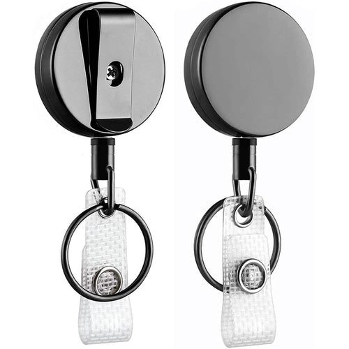 2-Pack: Heavy Duty Retractable Badge Holder Reel by DailySale
