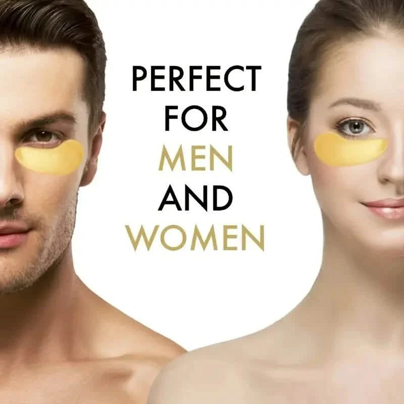 2-Pack: Hydrating Eye Care Under Eye Crystal Mask Golden Under Eye Patches For Women and Men by DailySale