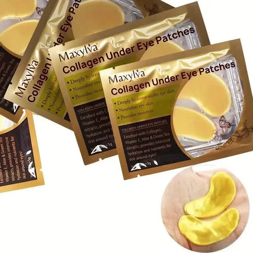 2-Pack: Hydrating Eye Care Under Eye Crystal Mask Golden Under Eye Patches For Women and Men by DailySale