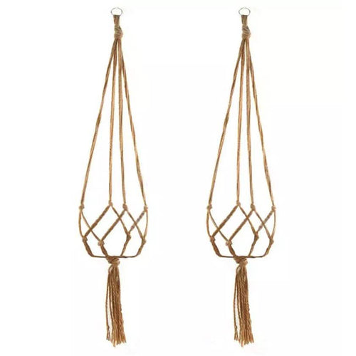 2-Pack: Indoor Outdoor Hanging Pot Rope Net Macrame Plant Hanger by DailySale