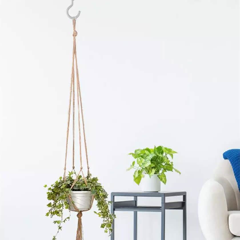 2-Pack: Indoor Outdoor Hanging Pot Rope Net Macrame Plant Hanger by DailySale