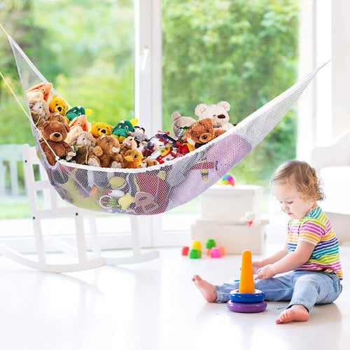 2-Pack: Jumbo Size Toy Stuffed Animal Storage Hammock with Elastic Bands by DailySale