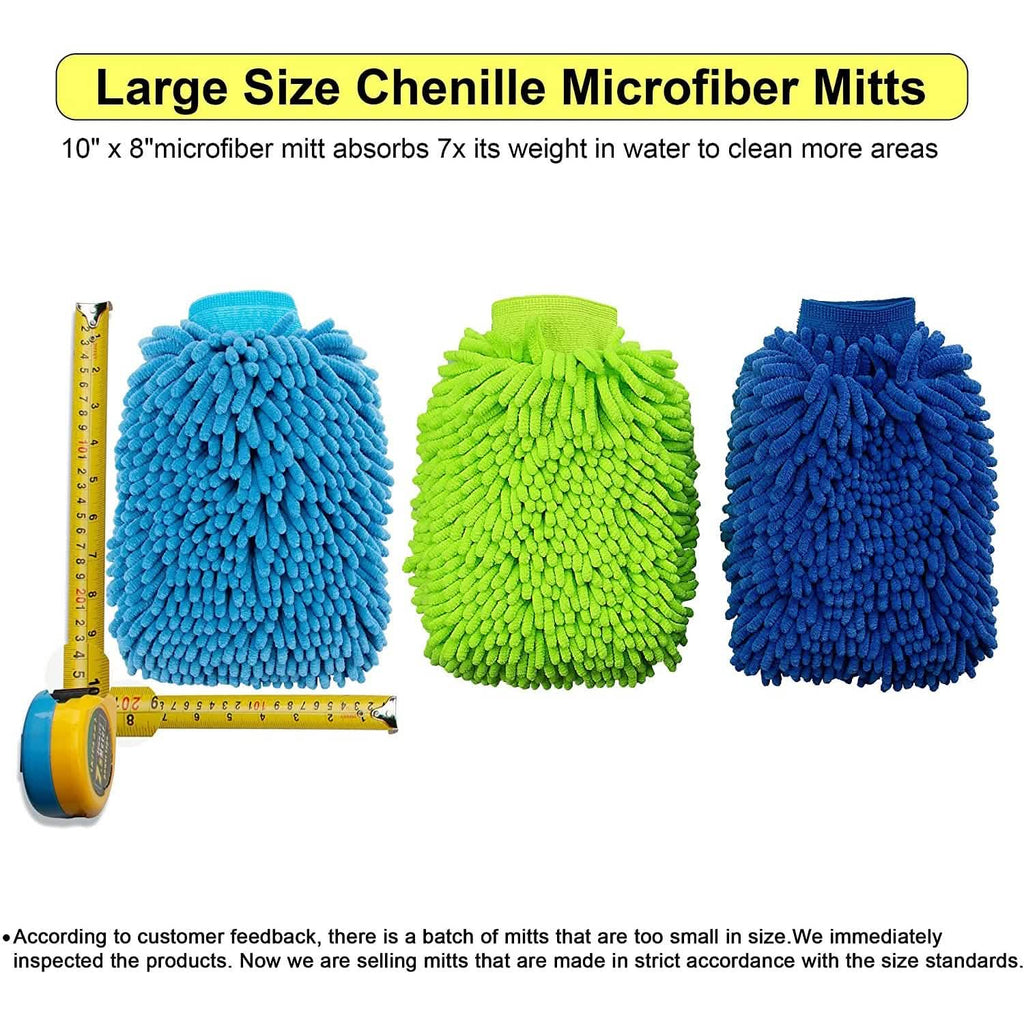 2-Pack: Large Size Microfiber Car Wash Mitt by DailySale