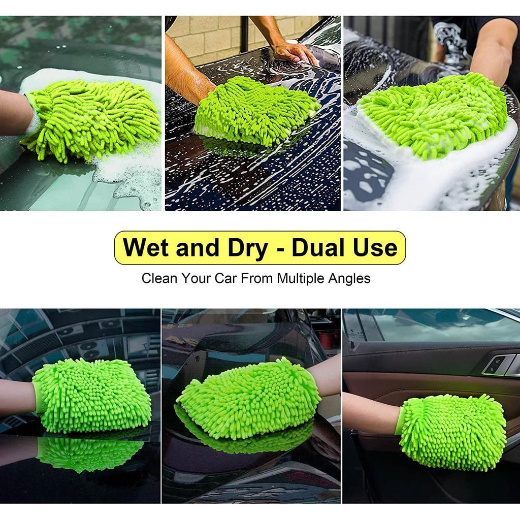 2-Pack: Large Size Microfiber Car Wash Mitt by DailySale