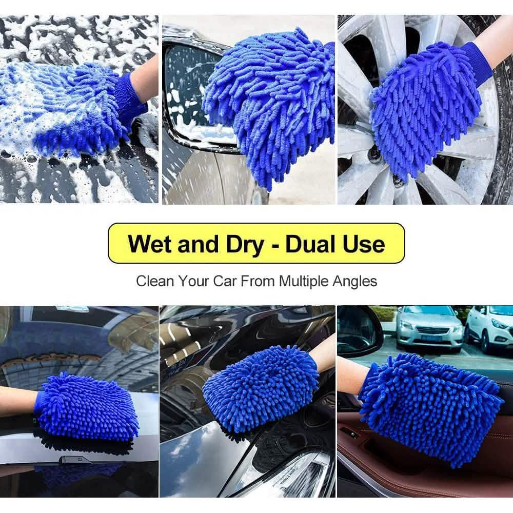 2-Pack: Large Size Microfiber Car Wash Mitt by DailySale