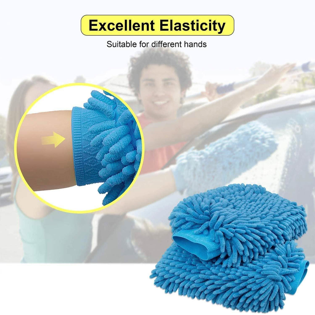 2-Pack: Large Size Microfiber Car Wash Mitt by DailySale