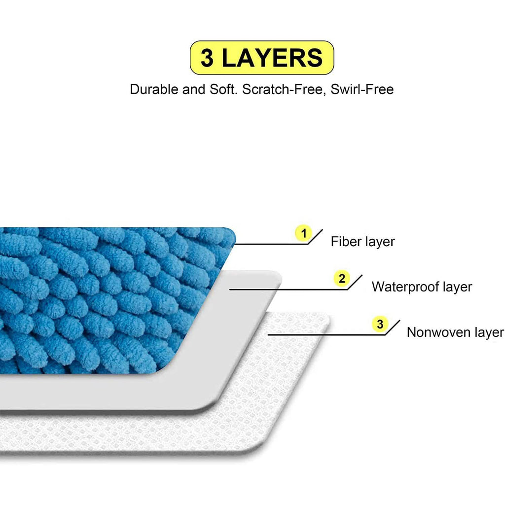 2-Pack: Large Size Microfiber Car Wash Mitt by DailySale