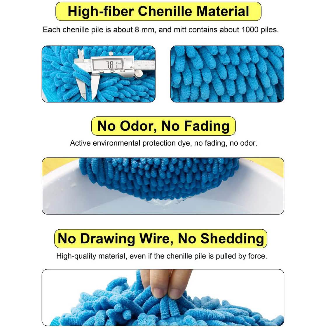 2-Pack: Large Size Microfiber Car Wash Mitt by DailySale