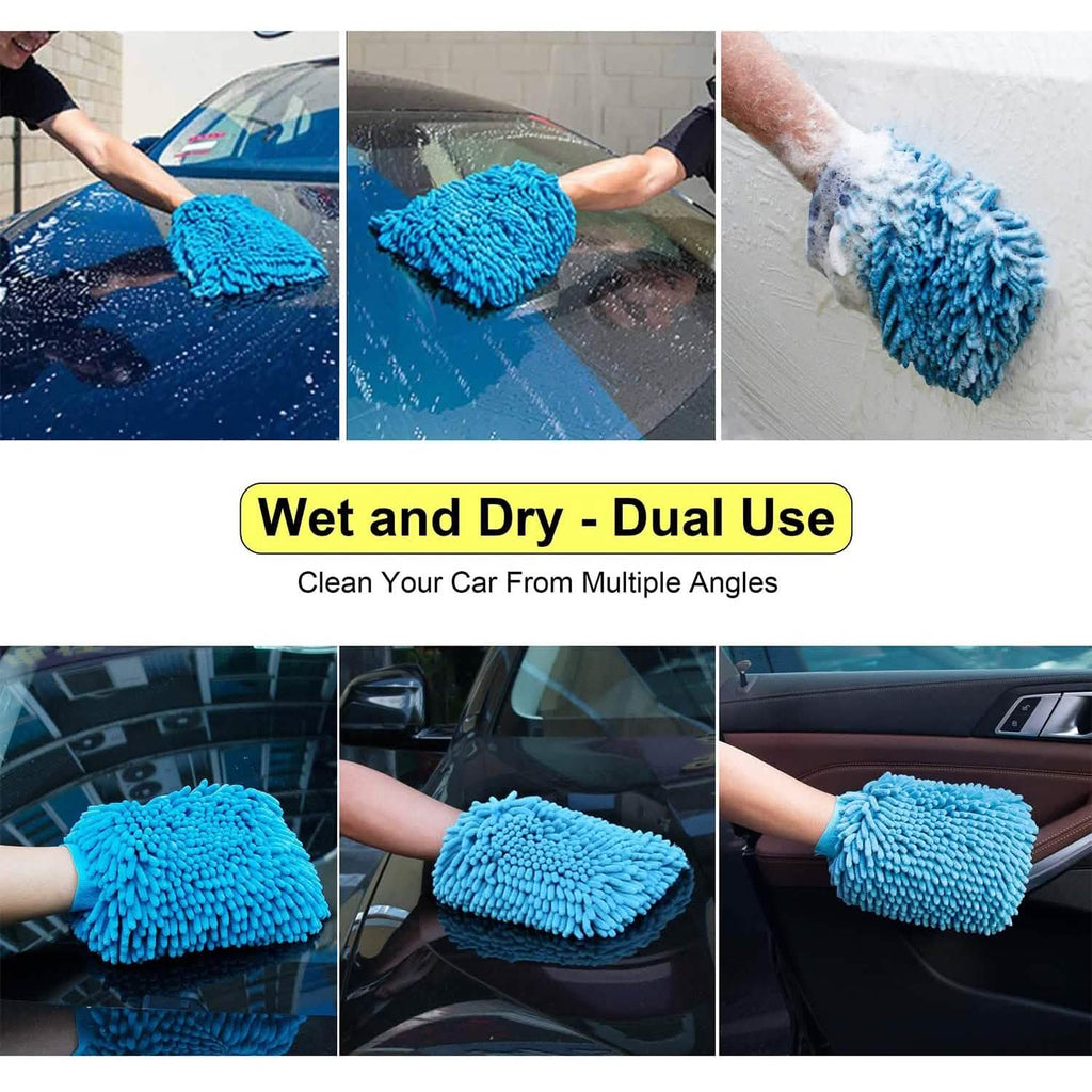 2-Pack: Large Size Microfiber Car Wash Mitt by DailySale