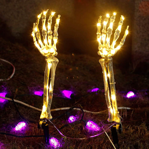 2-Pack: Light Up Skull Arm Stakes by DailySale
