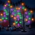 2-Pack: Lighted Halloween Trees with Timer and Adjustable Twigs by DailySale