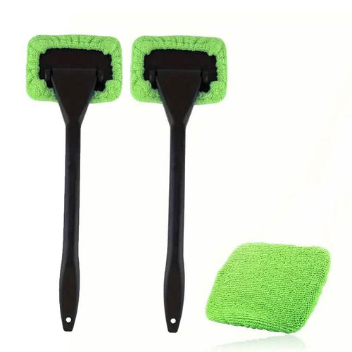 2-Pack: Long Handle Car Window Windshield Cleaner Brush Kit by DailySale