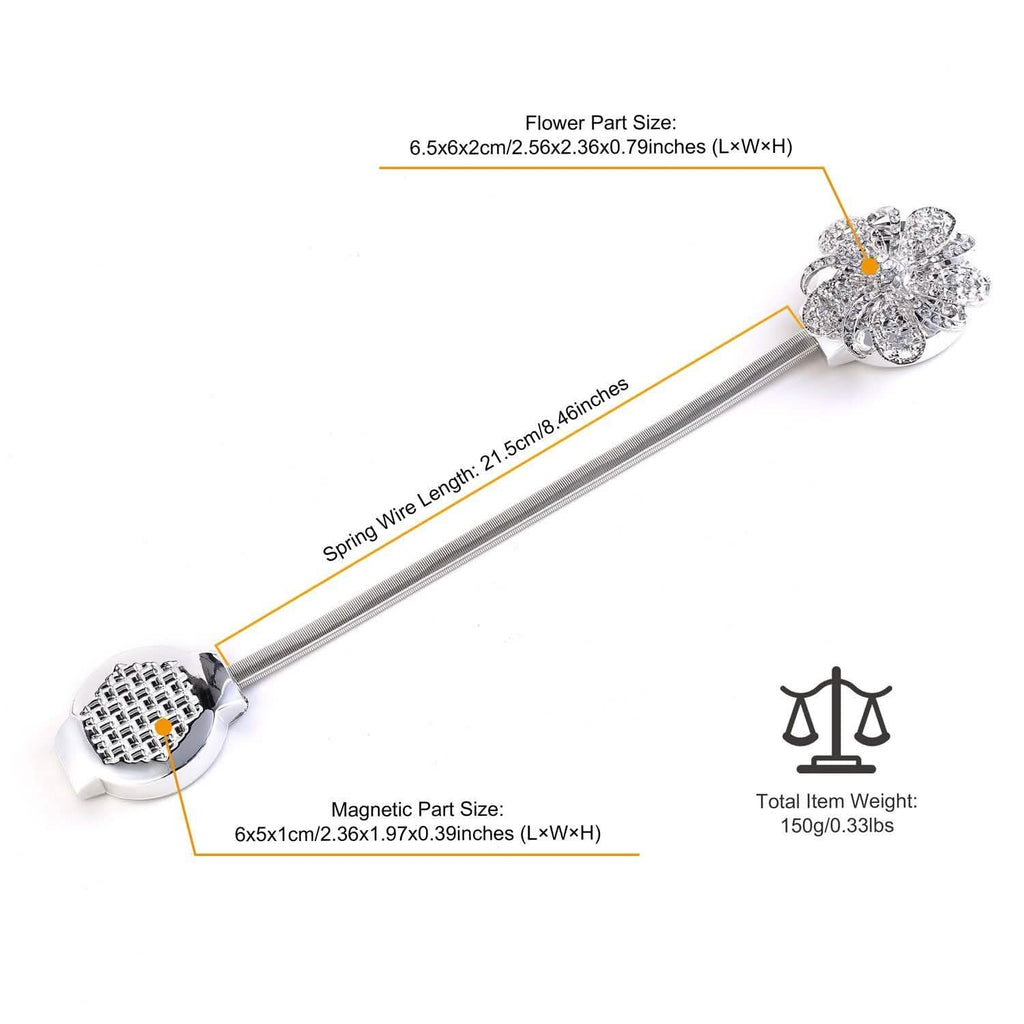 2-Pack: Magnetic Curtain Tiebacks by DailySale