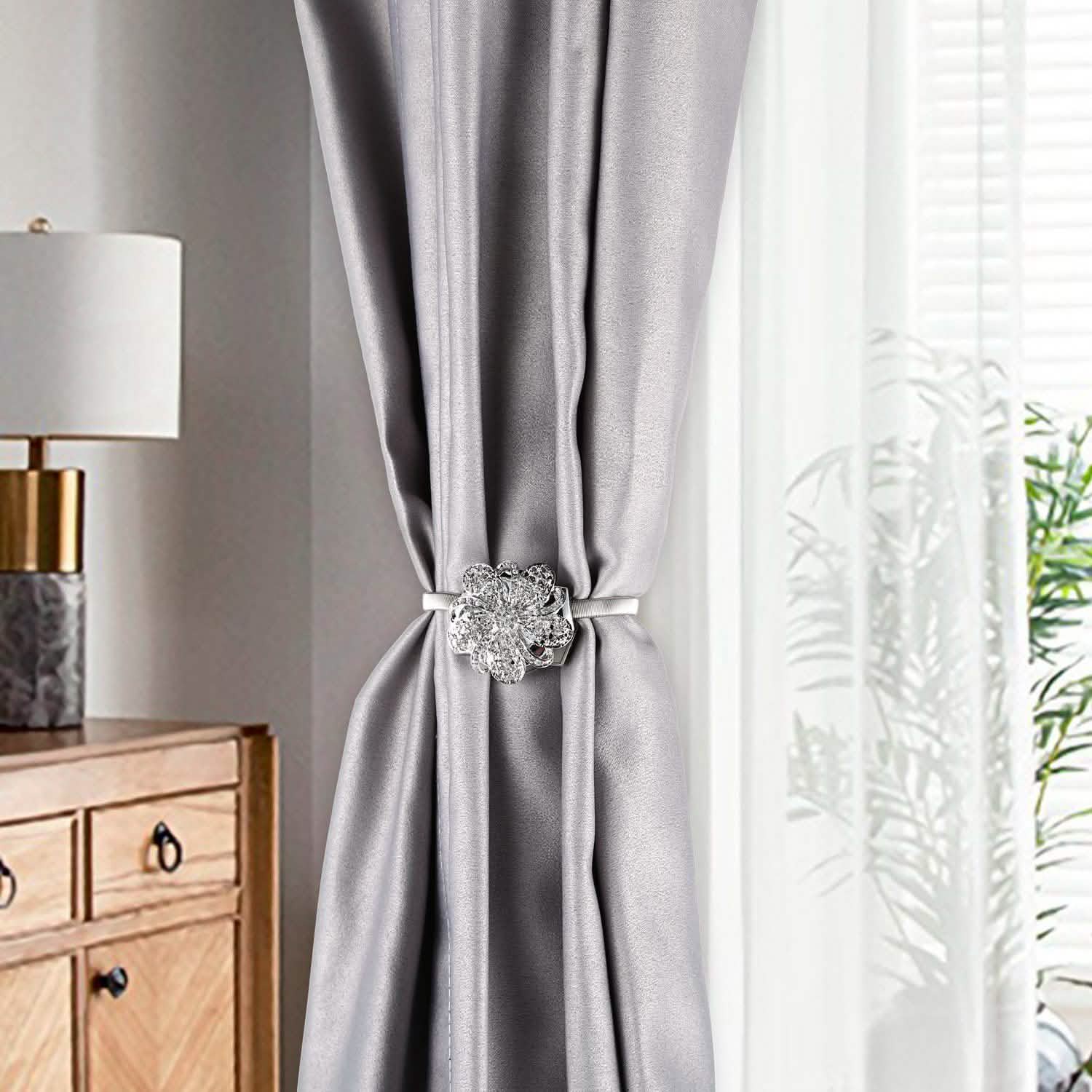 2-Pack: Magnetic Curtain Tiebacks by DailySale